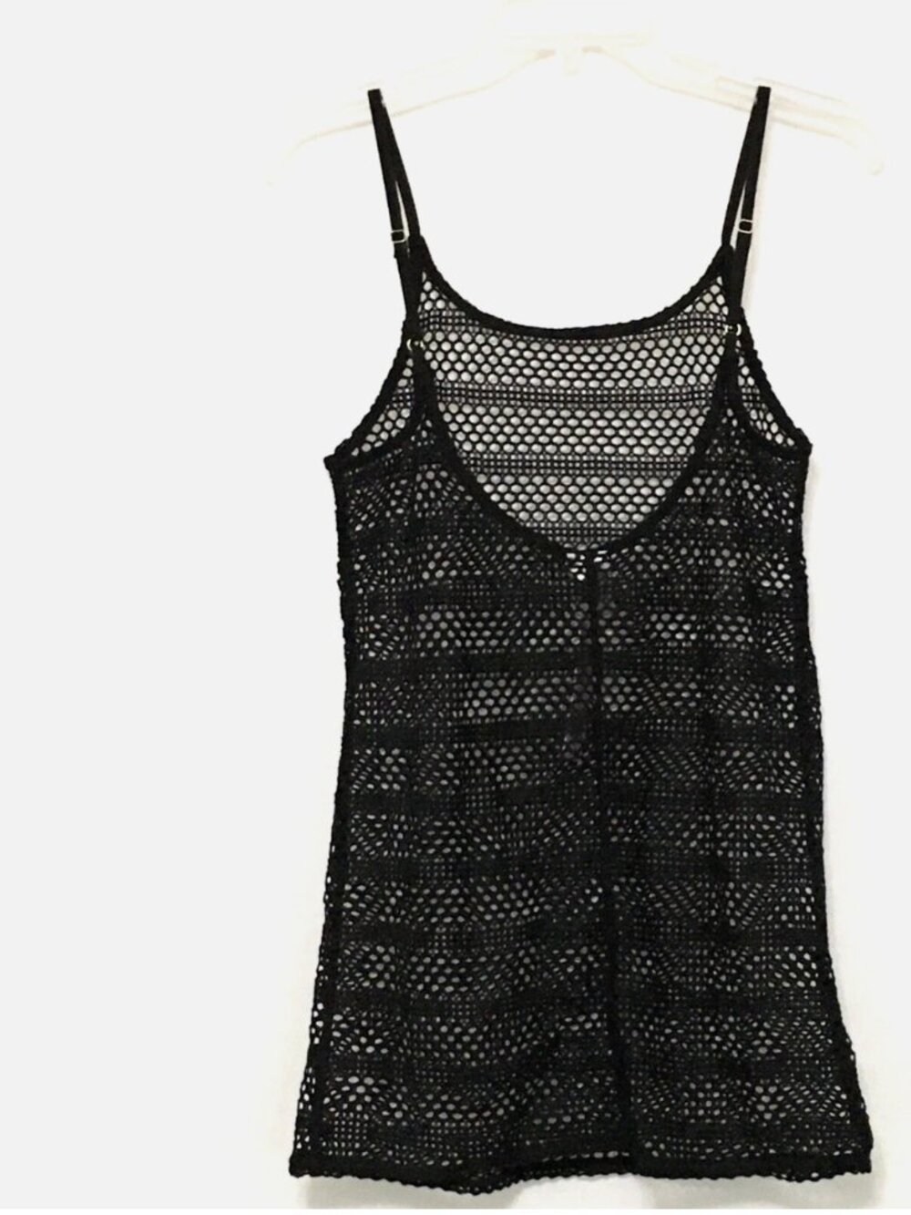 Wild Fable Black Mesh Crochet Short Beach Cover‑Up – Size XS (0-2) NEW - Picture 3 of 10